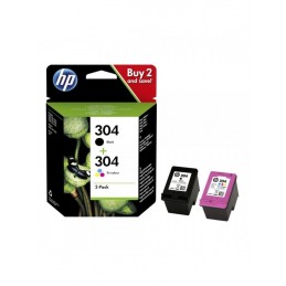 HP 304 - pack de 2 - noir,...