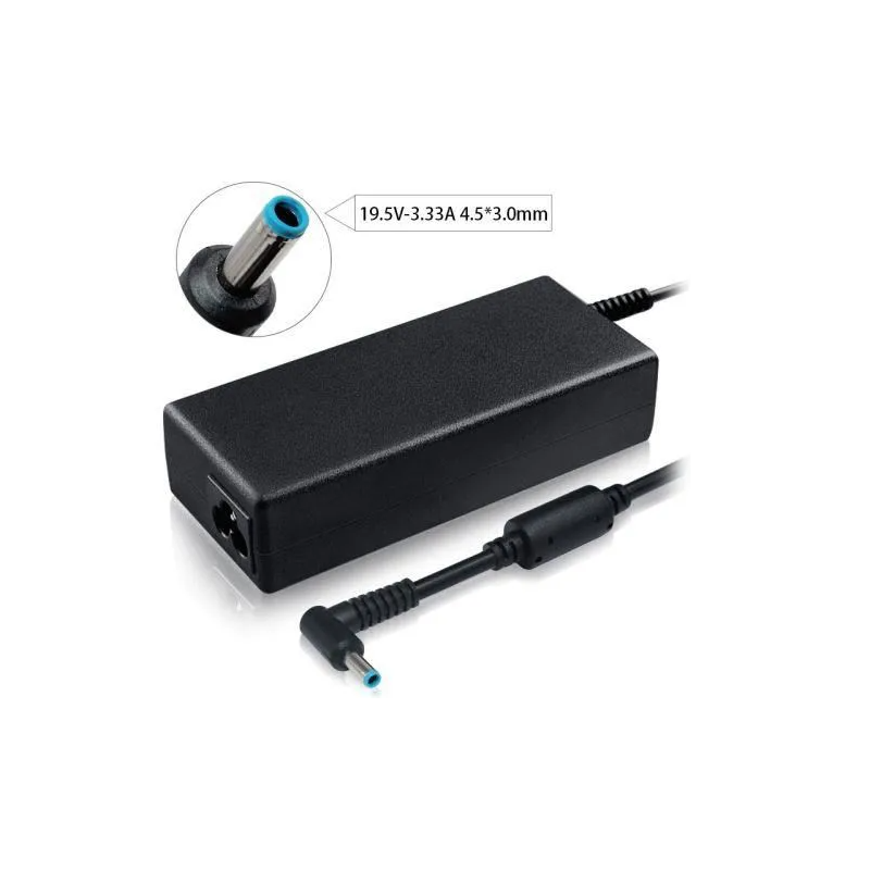 Chargeur Alimentation Secteur Compatible pour Sleekbook HP Pavilion 15-b044sf 677770-003, 19.5V 3.33A 65W Embout Long